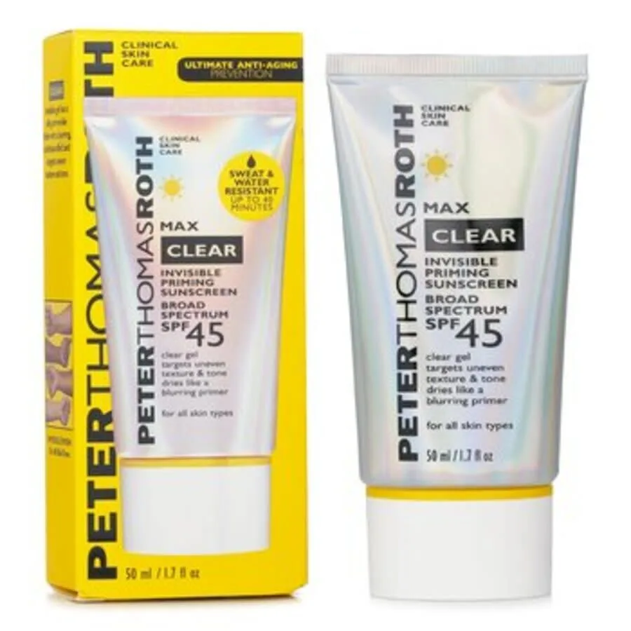 Солнцезащитный лосьон для лица Peter Thomas Roth Ladies Max Clear Invisible Priming SPF 45, 1,7 унции, уход за кожей 670367014905 — фото 2