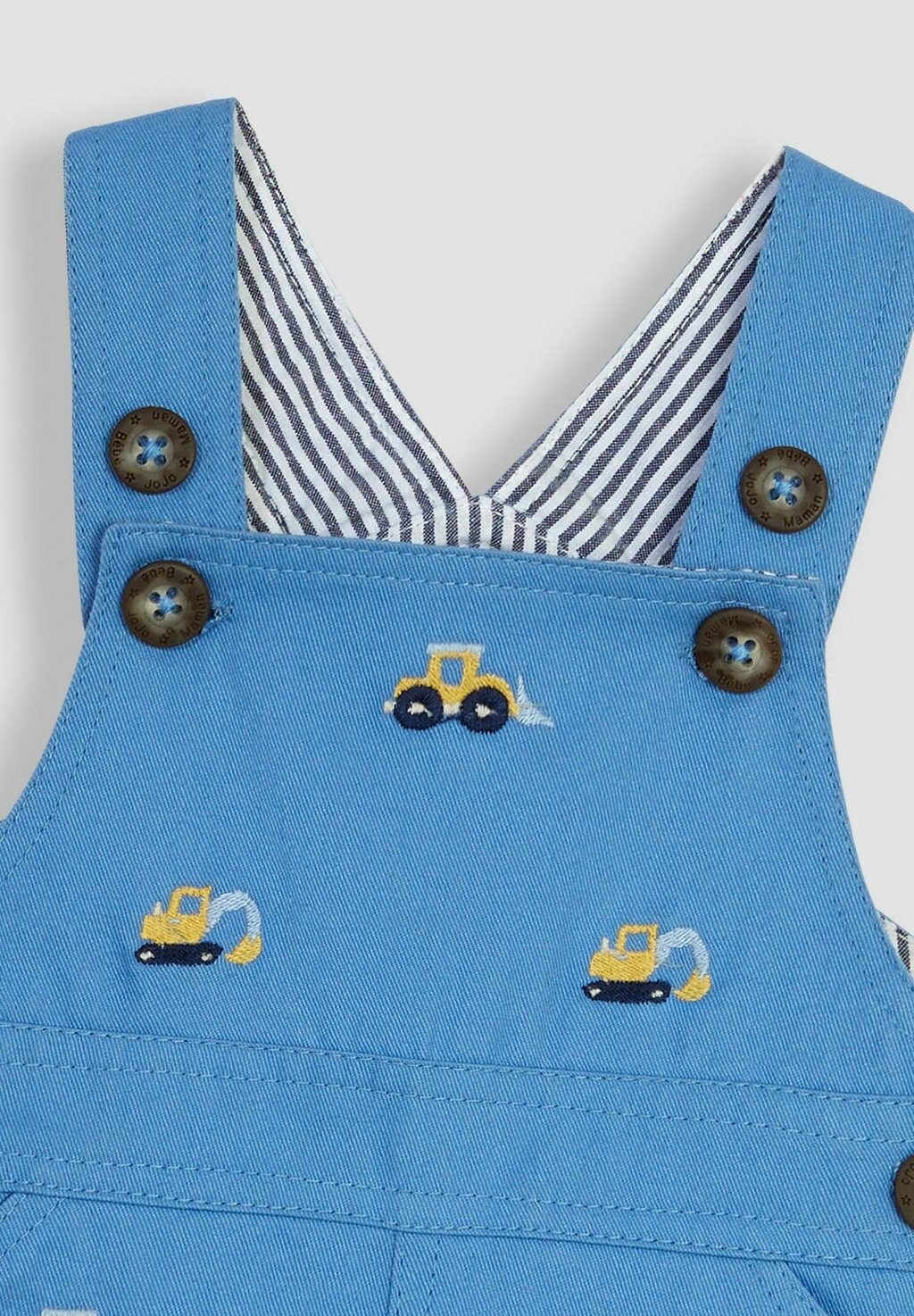 

Брюки-уздечки Tractor Embroidered Regular Fit JoJo Maman Bébé, синий диггер