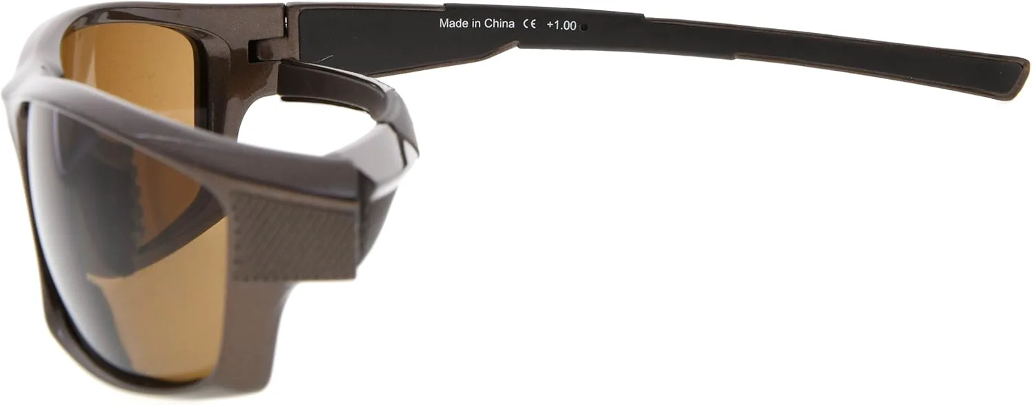 

Спортивные бифокальные солнцезащитные очки Eyekepper TR90 для бейсбола, бега, рыбалки, вождения, гольфа, софтбола, походов, чтения под солнцем, Sg904 Pearly Brown