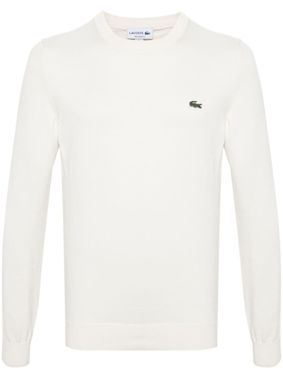 

Джемпер в рубчик с нашивкой-логотипом Lacoste, бежевый