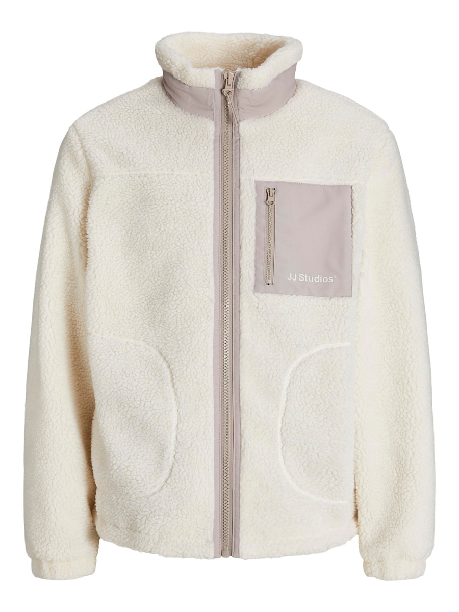 

Флисовая куртка Jack & Jones Plus, Cream/Nude