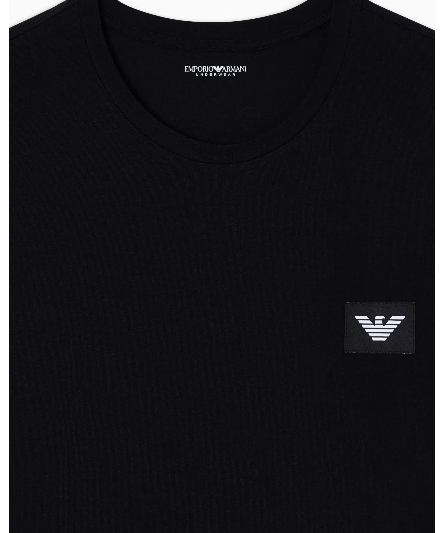 【Emporio Armani】Пижама ASV, органический трикотаж, с логотипом, бермуды. — фото 3