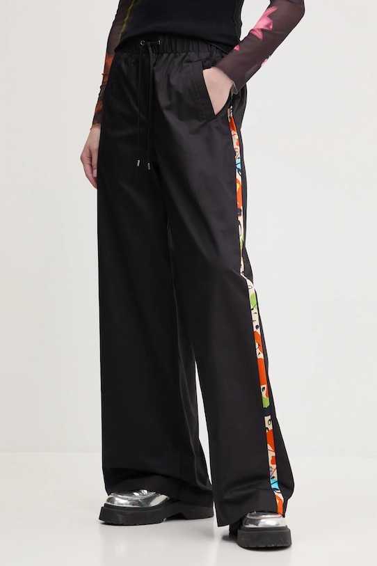 

Хлопковые брюки Paisley Lacroix Desigual, черный