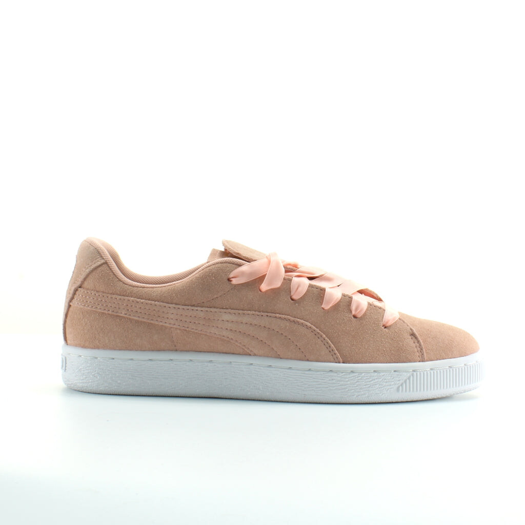

Замшевые кроссовки из персиковой кожи на шнуровке 369251 02 Puma, розовый