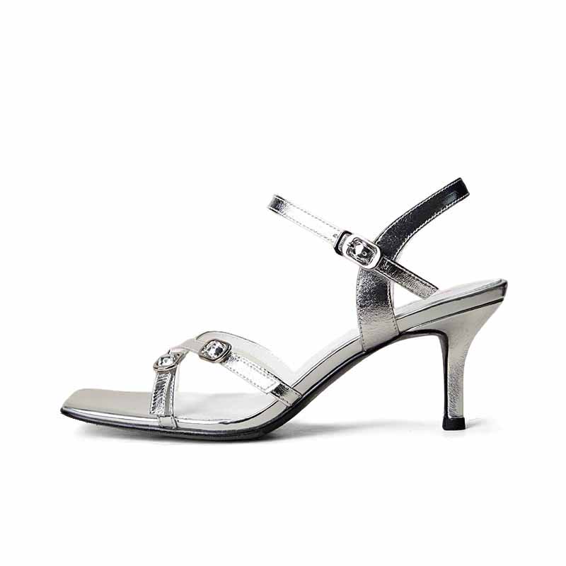 SHOEMAKER QUEEN Женские сандалии на одной застежке белые, цвет White — фото 3
