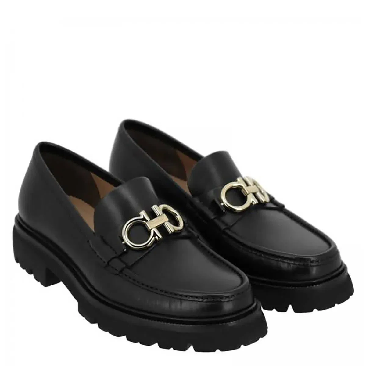 Salvatore Ferragamo Мужские мокасины-лоферы Ferragamo Black Bleecker — фото 2