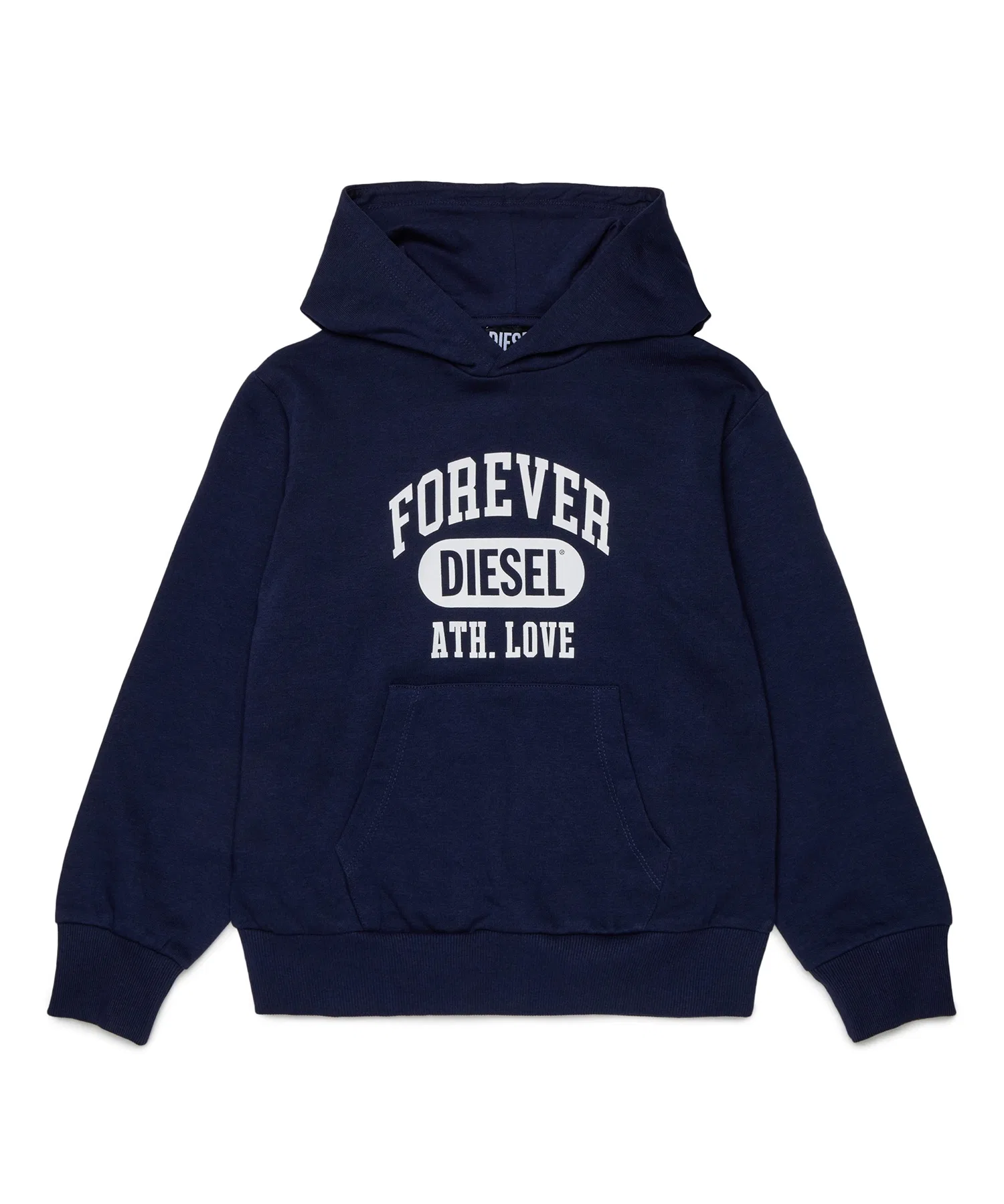 Детская и подростковая толстовка с логотипом бренда DIESEL