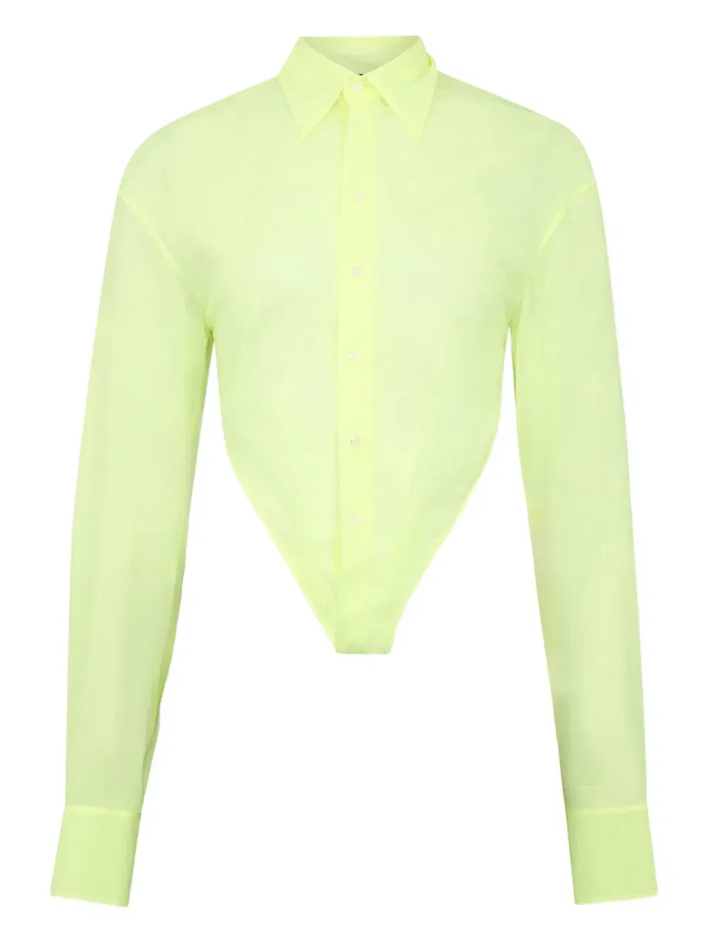 Прозрачная рубашка Deep Cut DSQUARED2, желтый