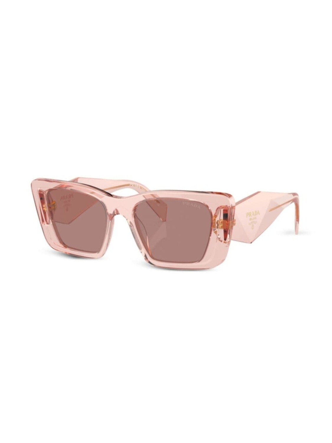 Prada Eyewear солнцезащитные очки Prada PR 08YS в массивной оправе, розовый — фото 2