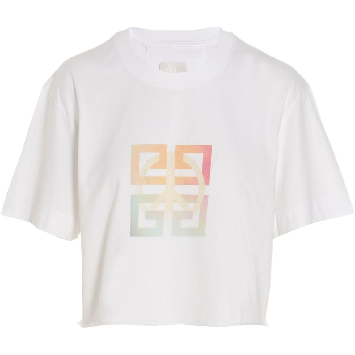 

Givenchy Кропированная мужская футболка 'White'