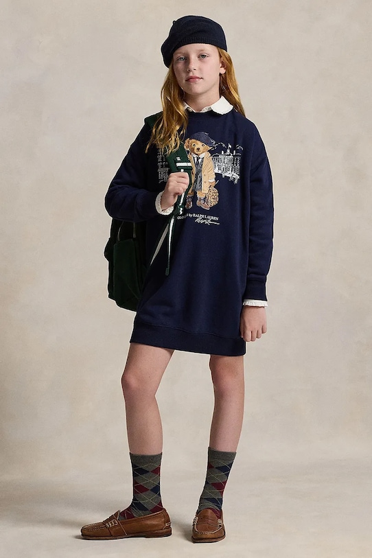 

Детское платье Polo Ralph Lauren, темно-синий