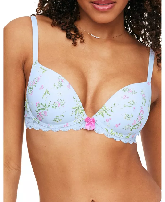 

Женский бюстгальтер Shea Push Up Plunge с эффектом пуш-ап Adore Me, синий