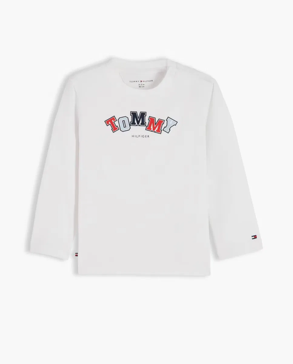 Детская футболка с длинным рукавом, Tommy Hilfiger, белый