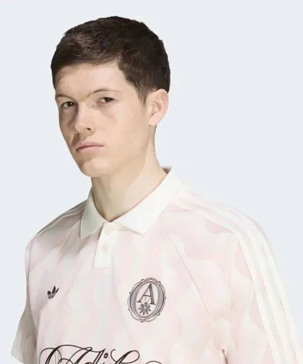 Футболка с коротким рукавом, летняя, Adidas, песочный розовый — фото 3