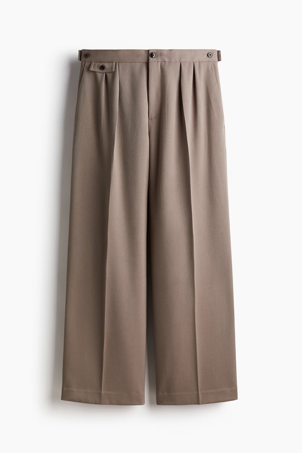 

Свободные брюки H&M A/W 2024 Loose Fit, бежевый