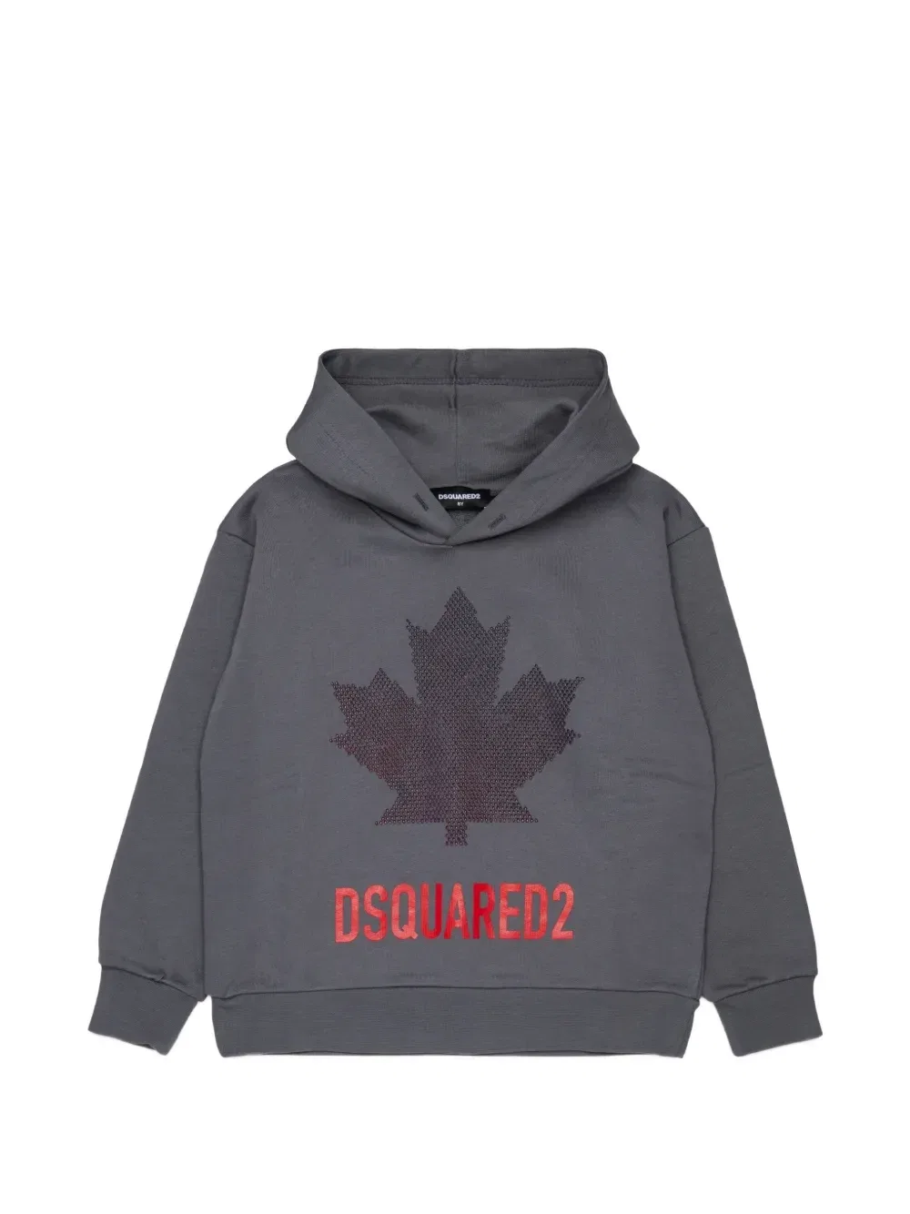 Худи с принтом Dsquared2 Kids, серый