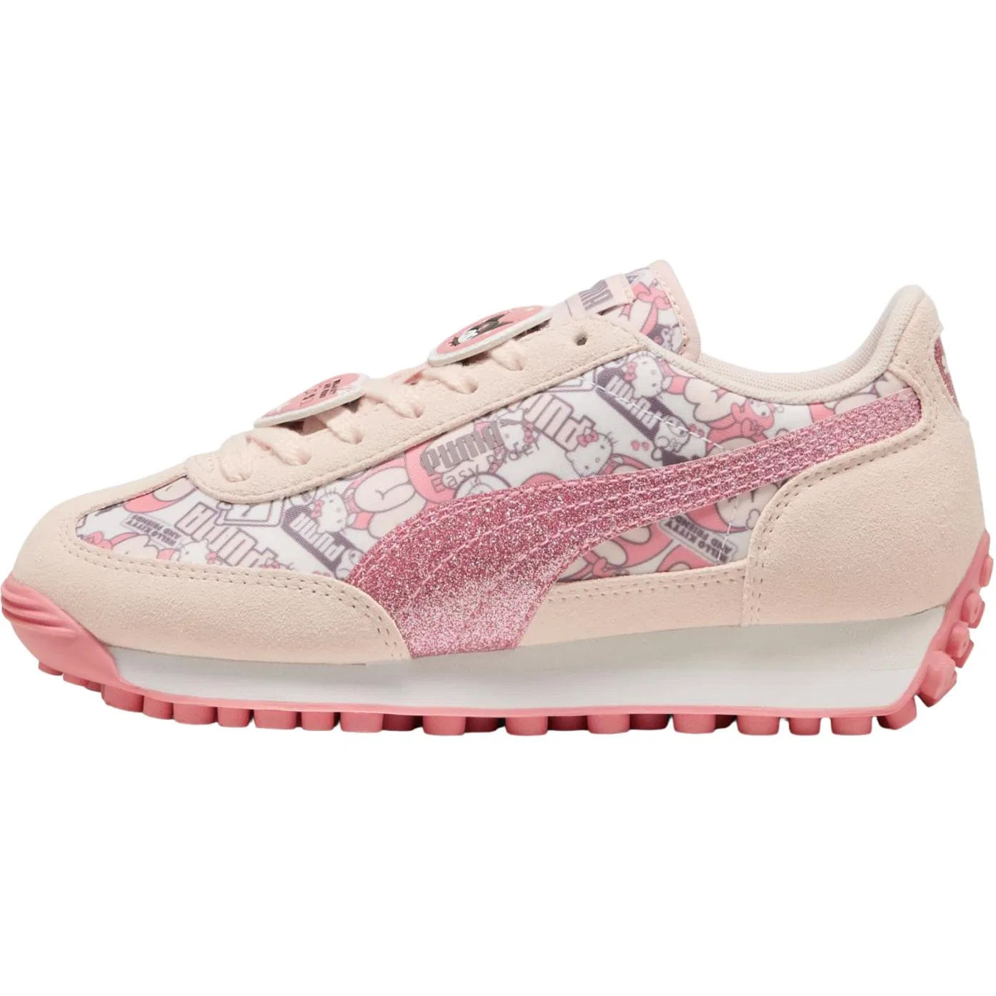Детские повседневные кроссовки с принтом Hello Kitty And Friends x Easy Rider Low top Pink PUMA, Pink