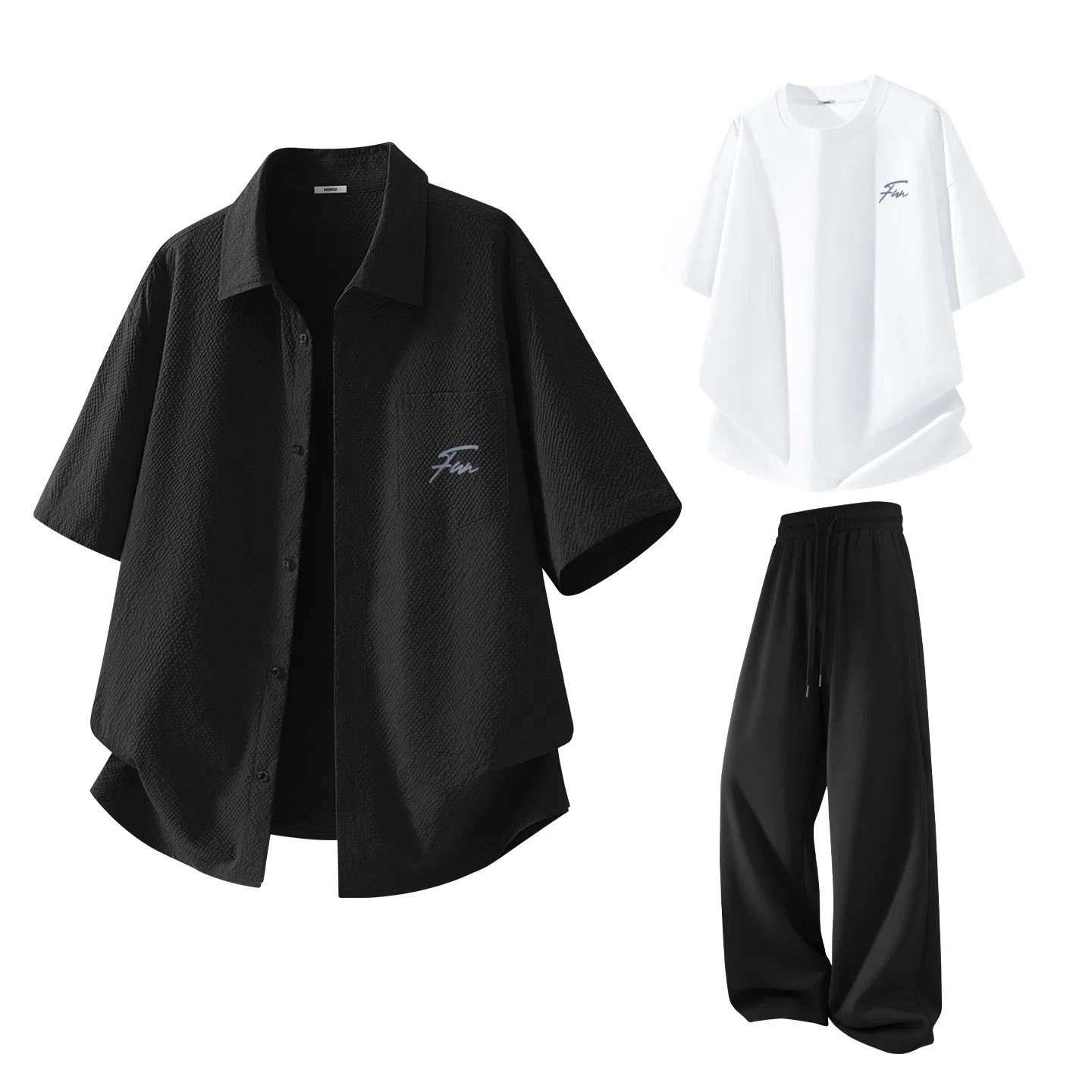 Детский комплект спортивной одежды 3 шт. MINISO, Black