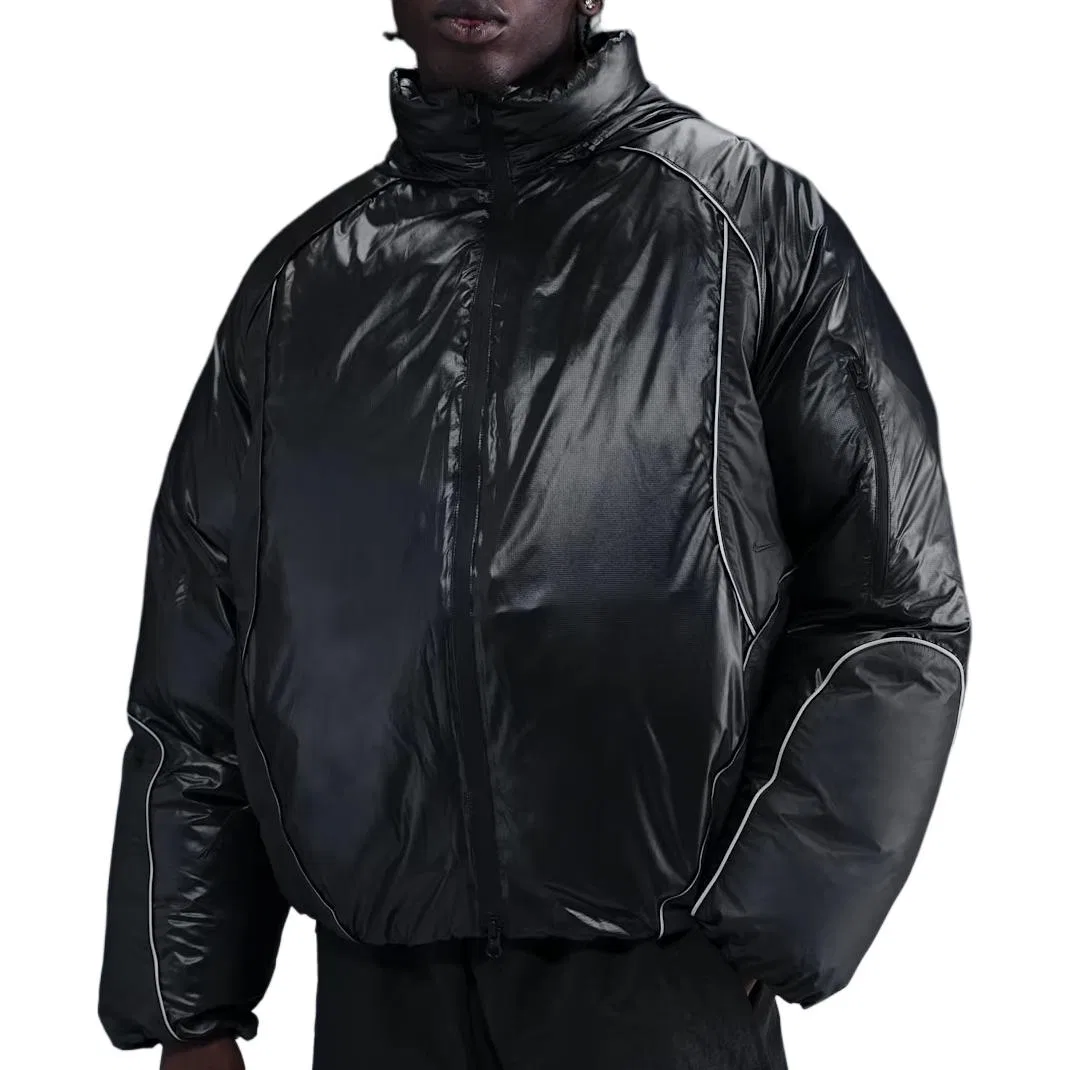 Мужская куртка-пуховик с принтом Nike, Black/Charcoal Gray/Iron Gray