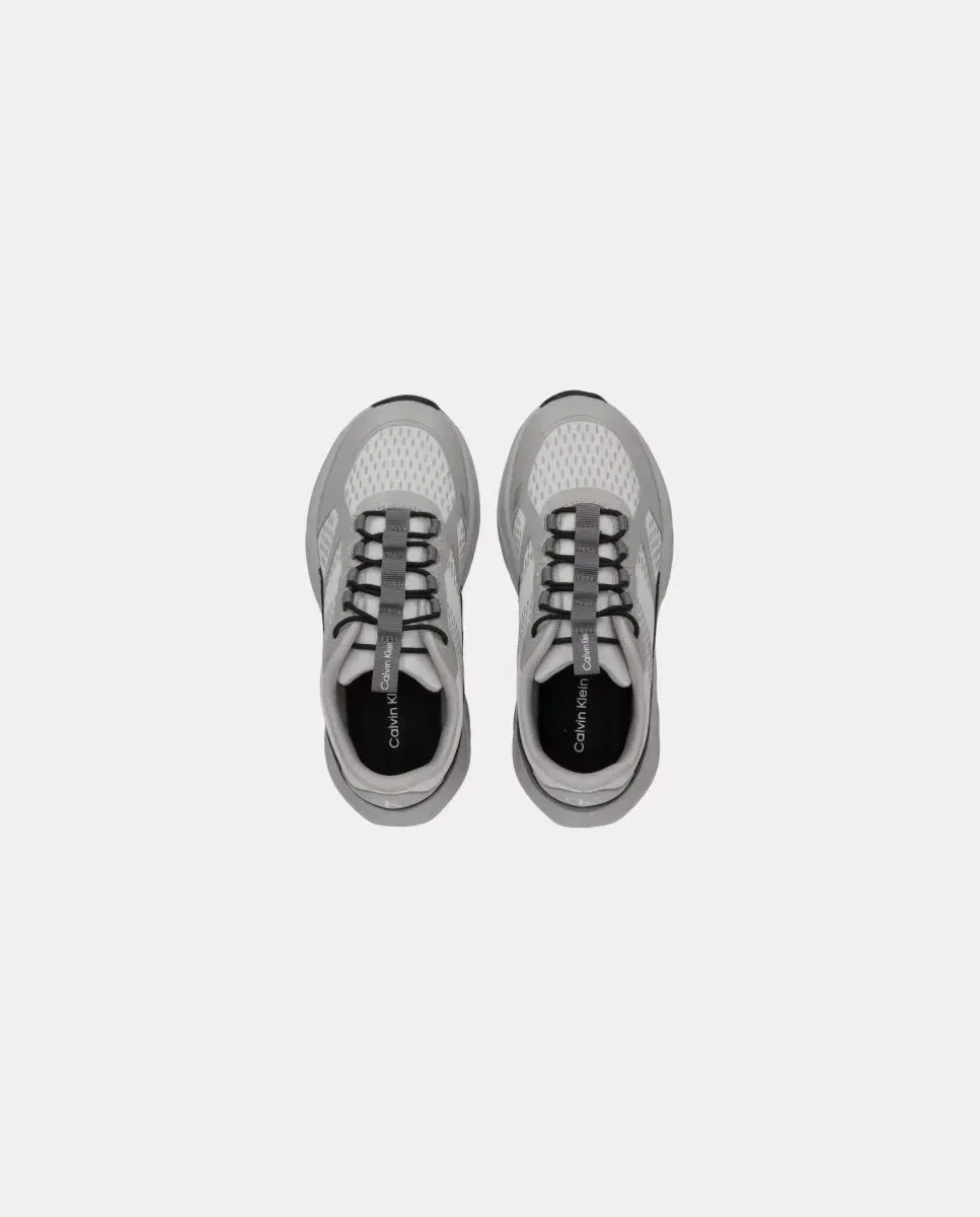 Детские кроссовки для мальчиков с эластичными шнурками Deportivo runner Calvin Klein, Gris Topo — фото 3