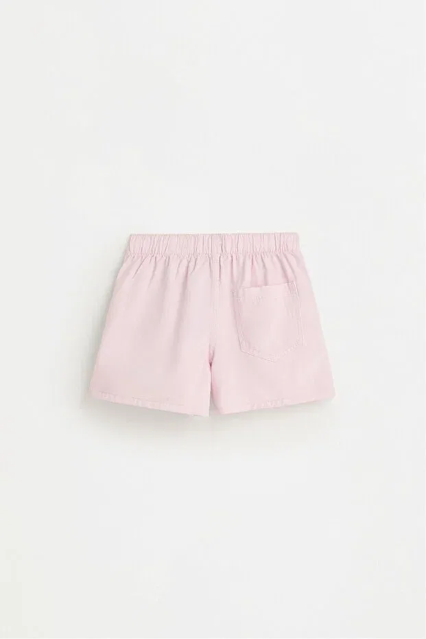 Детские шорты для девочек хлопковые Pensli Lefties, Lilac Pink — фото 2