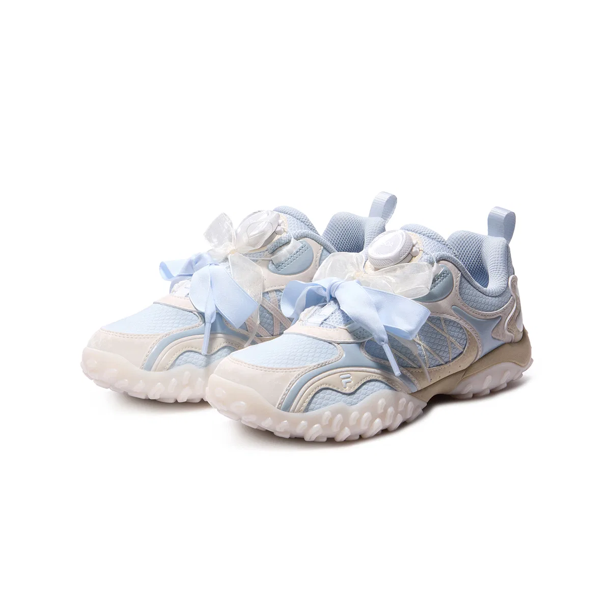 Детские кроссовки для бега с принтом Heritage FHT FILA KIDS, Illusion Blue/Yarn White — фото 4