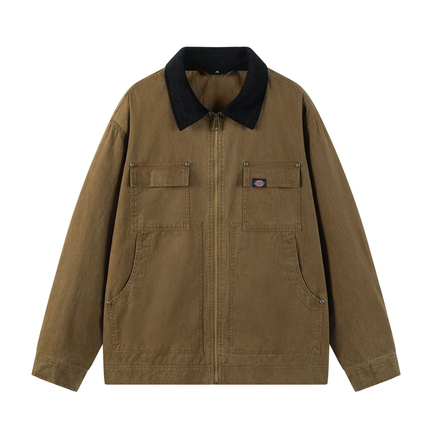Детская куртка с лацканами прямого кроя Dickies, Coffee