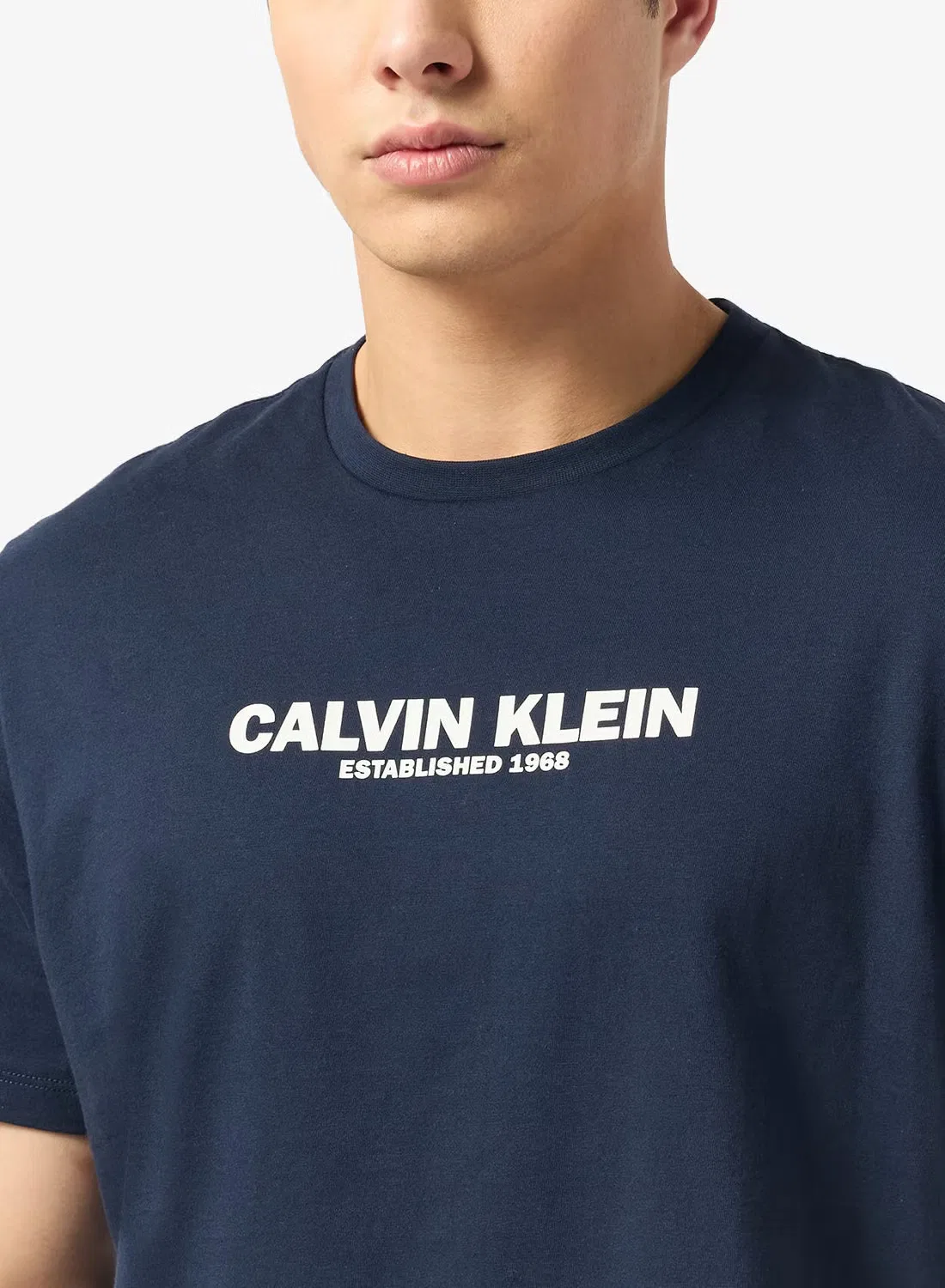 Футболка с принтом графическая Calvin Klein, темно-синий — фото 3