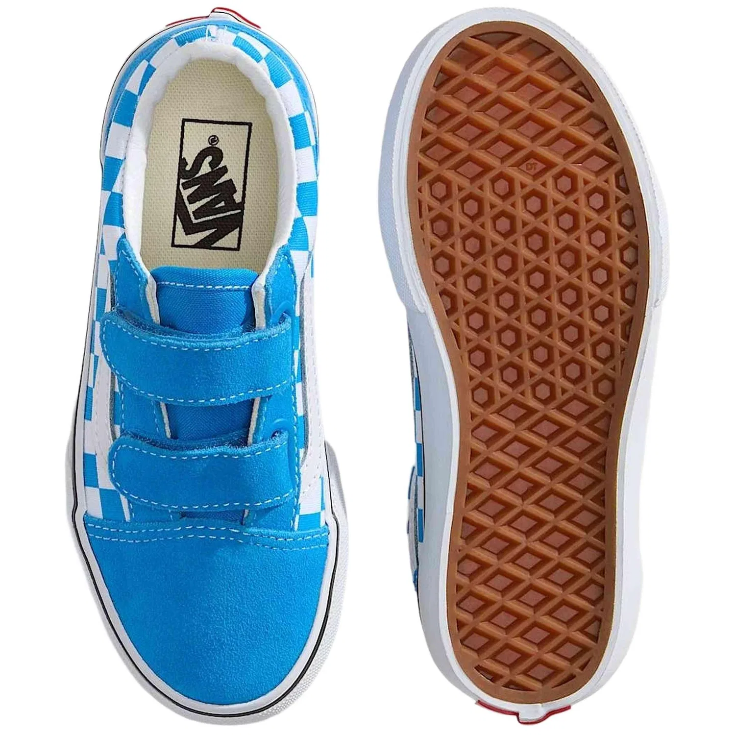 Детские кроссовки с принтом Old Skool V Vans, Blau — фото 3
