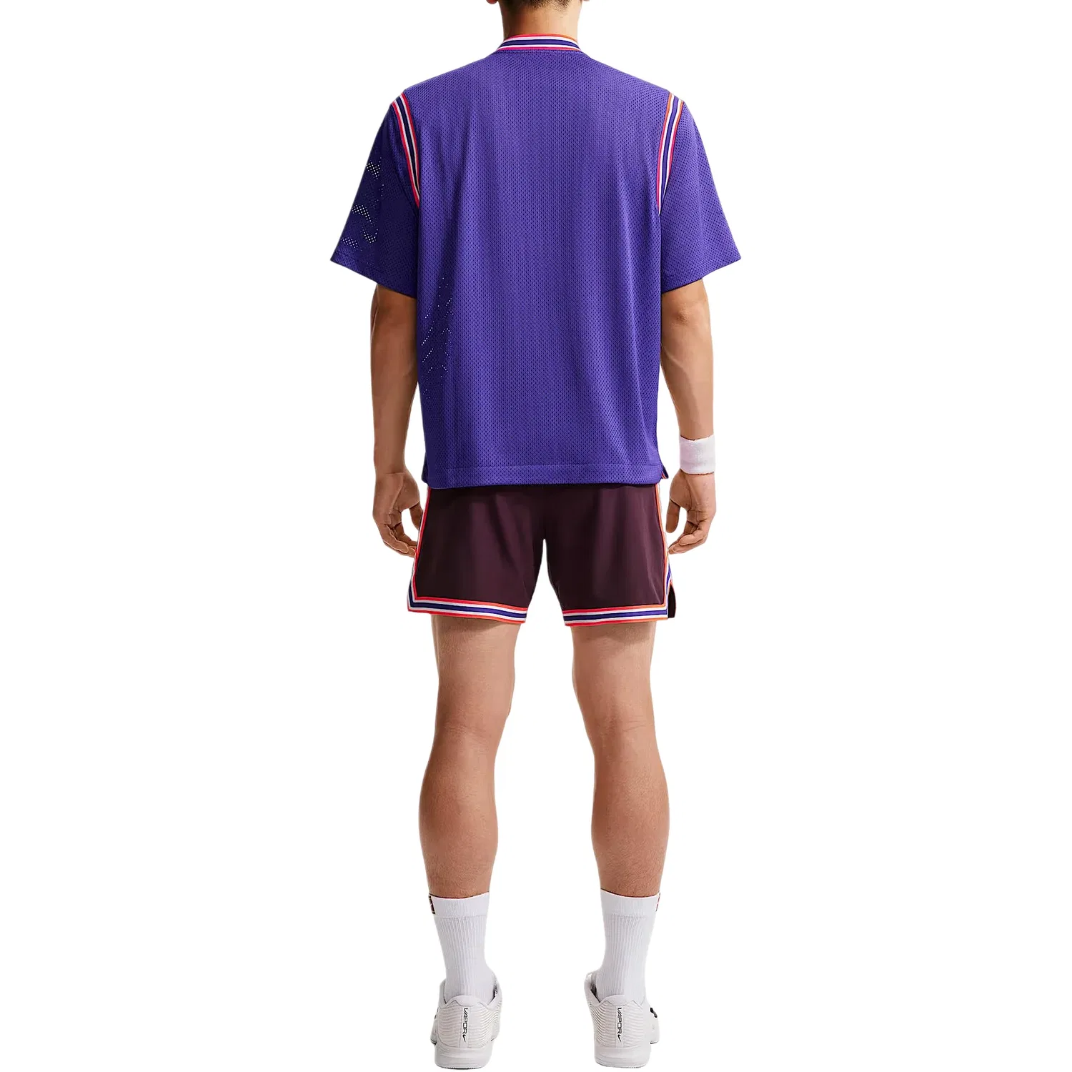 Мужская игровая майка Court Slam x Carlos Alcaraz Dri-FIT Snap-on Jersey Asia Sizing 'Dark harmon Nike, Dark Harmonious Blue/Bright Deep Red — фото 2
