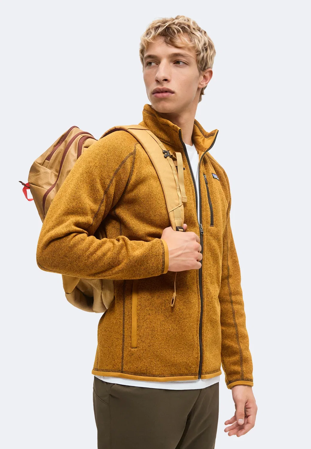 Лучший свитер - флисовая куртка Patagonia, Cinnamon Brown — фото 4