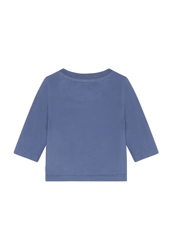 Топ с принтом Long sleeved top Noppies, Gray Blue, синий/серый — фото 2