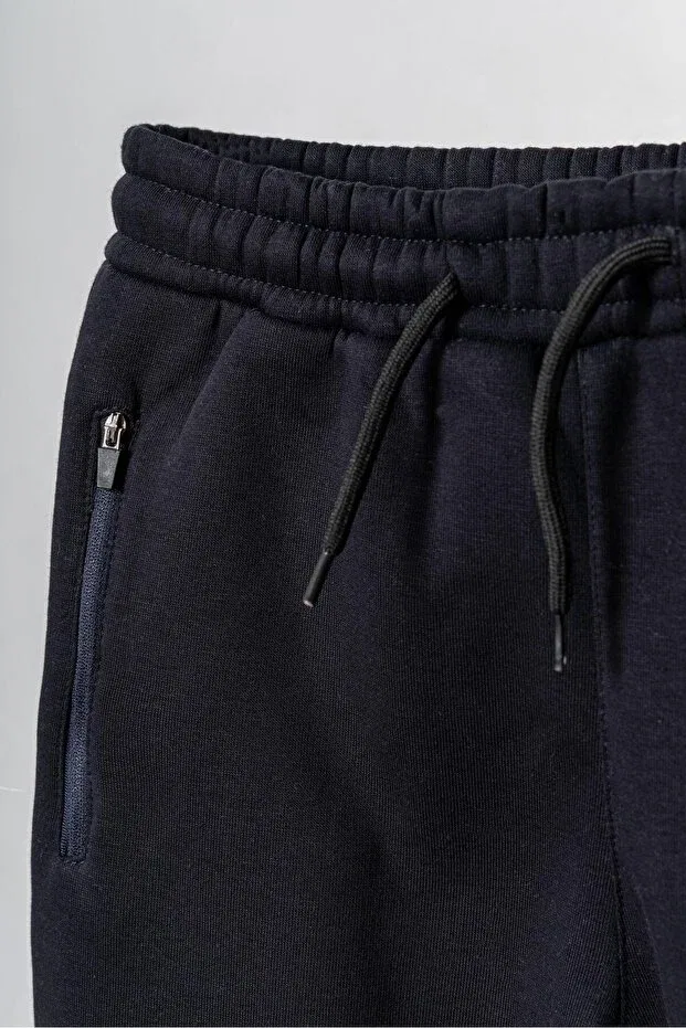 Детские спортивные штаны для мальчиков на молнии Mışıl Kids, Navy Blue — фото 2