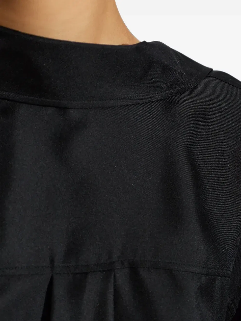 Шелковая рубашка с деталями наизнанку Alexander Wang, черный — фото 4