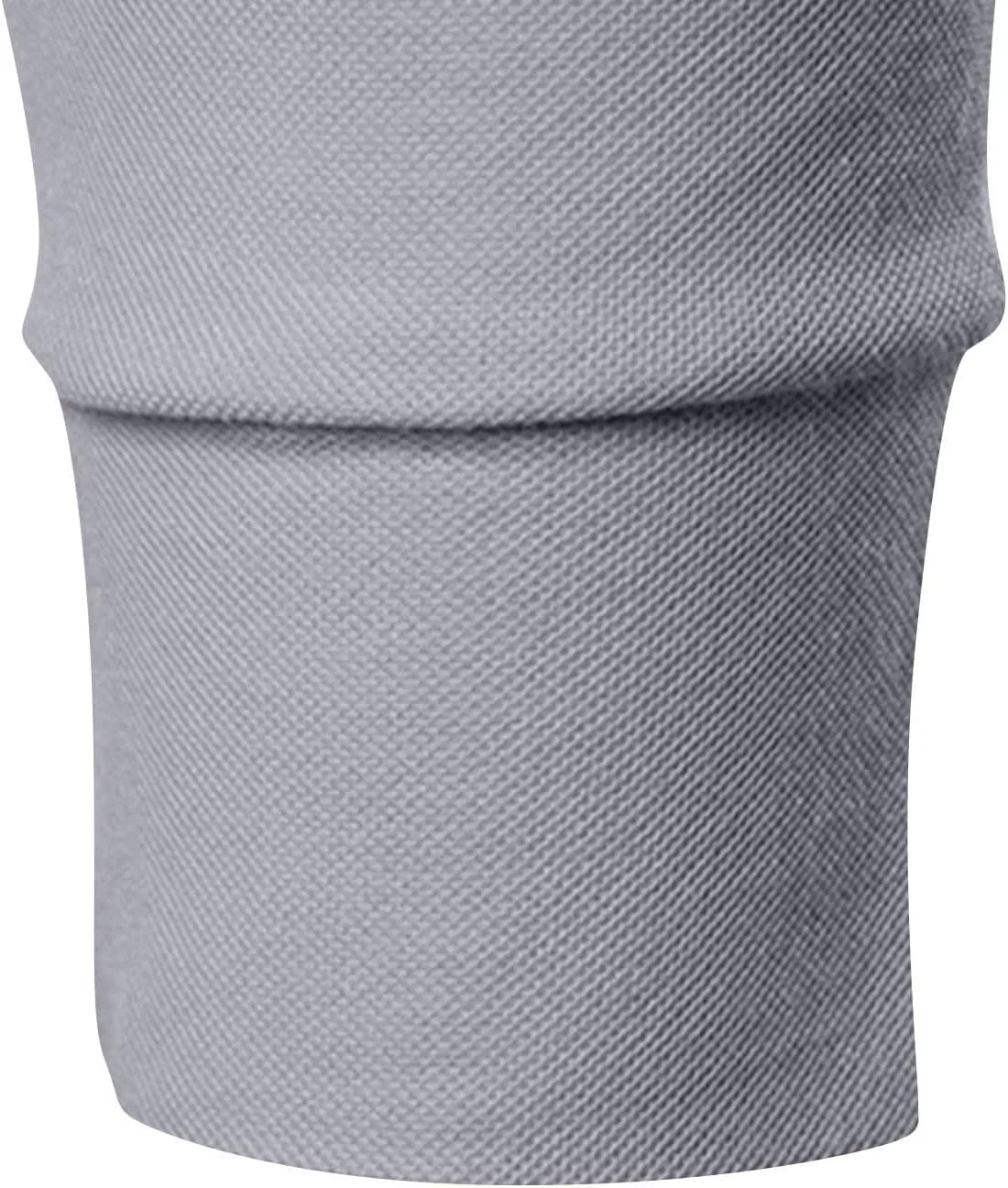 Мужская легкая футболка с четверть-застежкой Slim Fit, Gray — фото 3