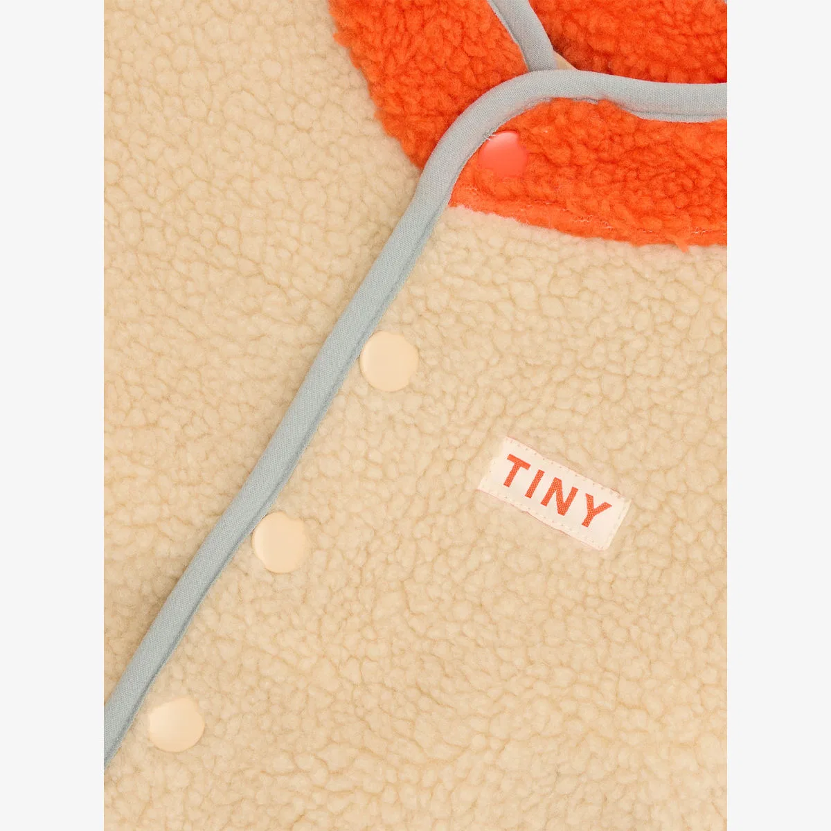 Комбинезон из флиса с цветовыми блоками для младенцев 3-24 месяцев Tiny Cottons, ванильный — фото 2