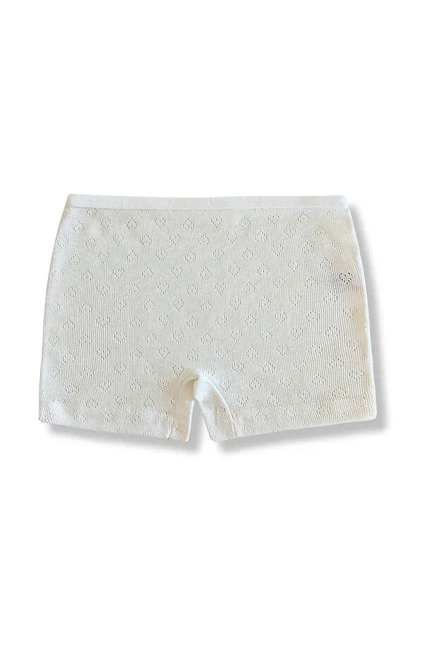 Детские трусы для девочек хлопковые Panfilia, White-Cream — фото 3