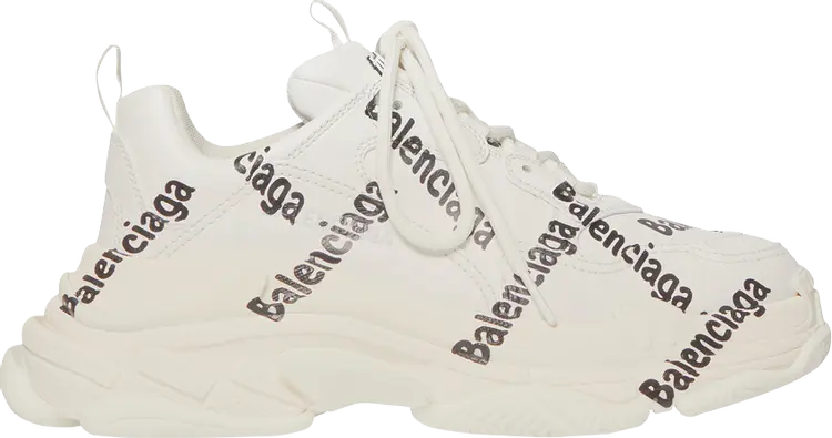 Кроссовки Balenciaga Wmns Triple S Logotype - White, белый