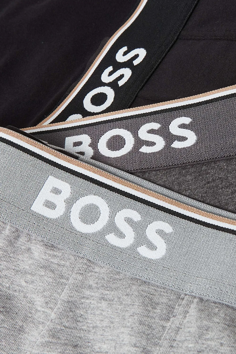 Трусы хлопковые с эластаном, комплект из 3 штук BOSS — фото 2