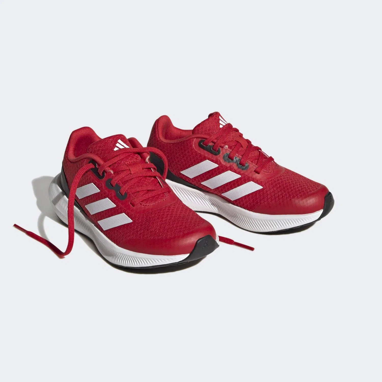 Детские кроссовки для мальчиков с легкой конструкцией Runfalcon 3.0k Adidas, Better Scarlet Ftwr White Core Black — фото 3