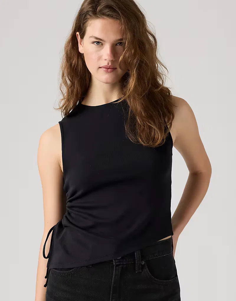 Асимметричный топ без рукавов Levi's Alila, черный — фото 4