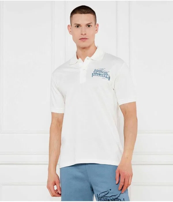 Мужское поло с коротким рукавом Lacoste, Цвет Bianco
