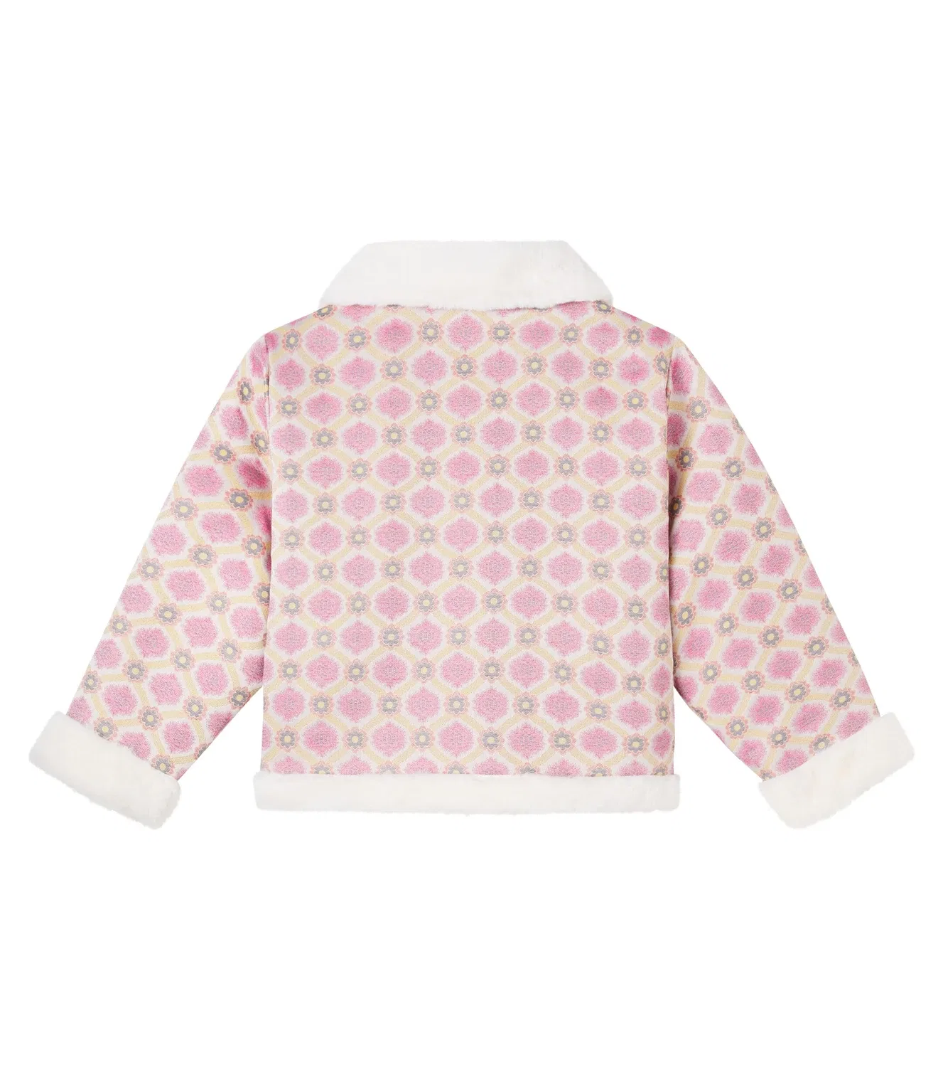 Легкая куртка с узором Bebe Organic, розовый — фото 3