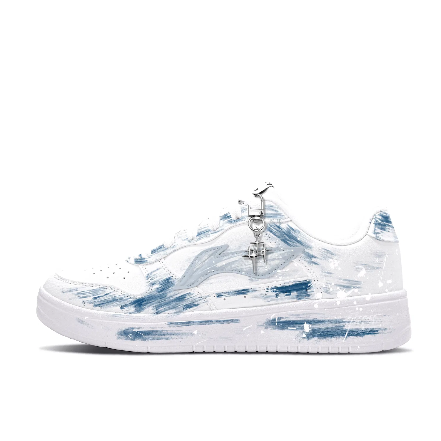 Детские скейтборд-кеды с принтом Floating Boat, Li-Ning, White