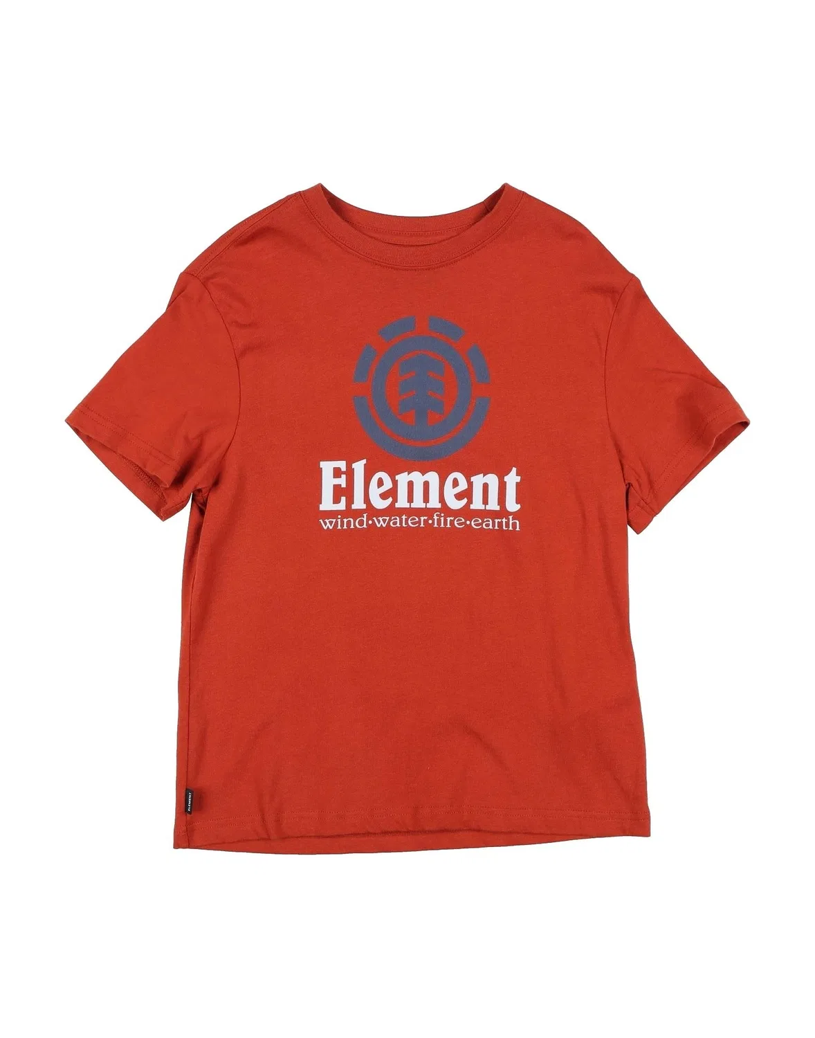 Детская футболка с принтом Element, красно-оранжевый