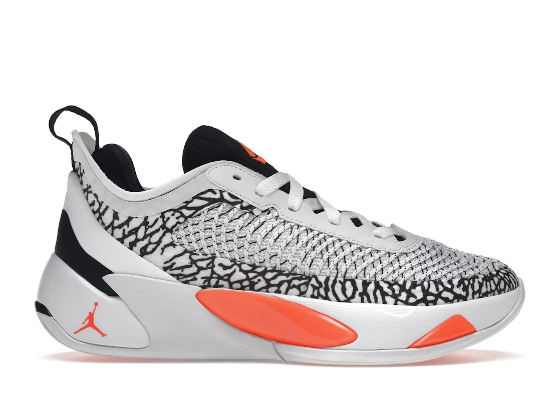 Детские кроссовки для баскетбола Jordan Luka 1 Jordan, White/Total Orange-Black