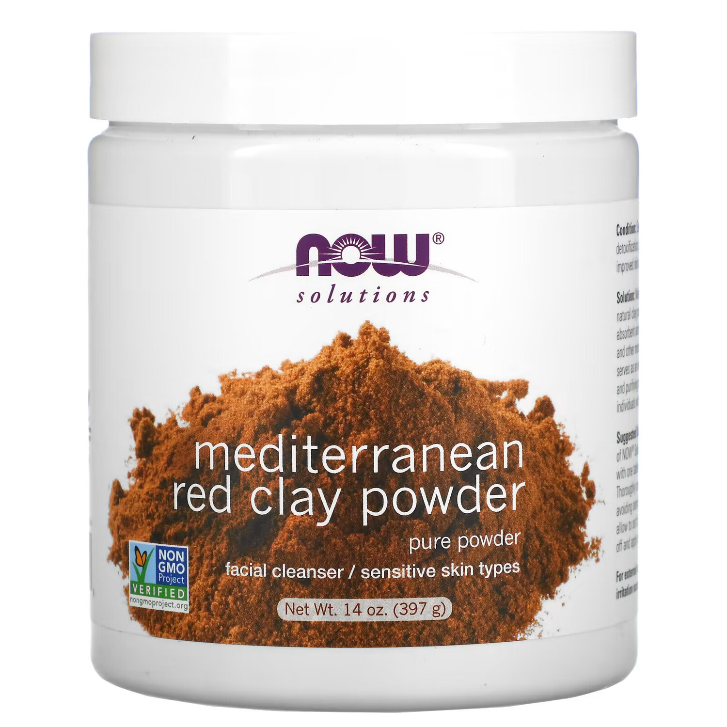

NOW Foods, средиземноморская красная глина в порошке, 397 г