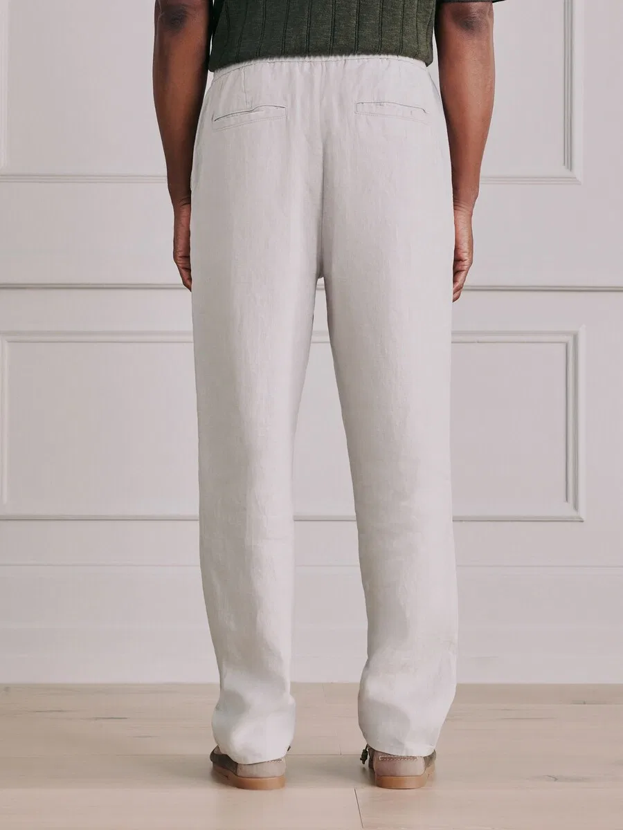 Брюки Next Regular Pants 'Signature' в каменном цвете — фото 3