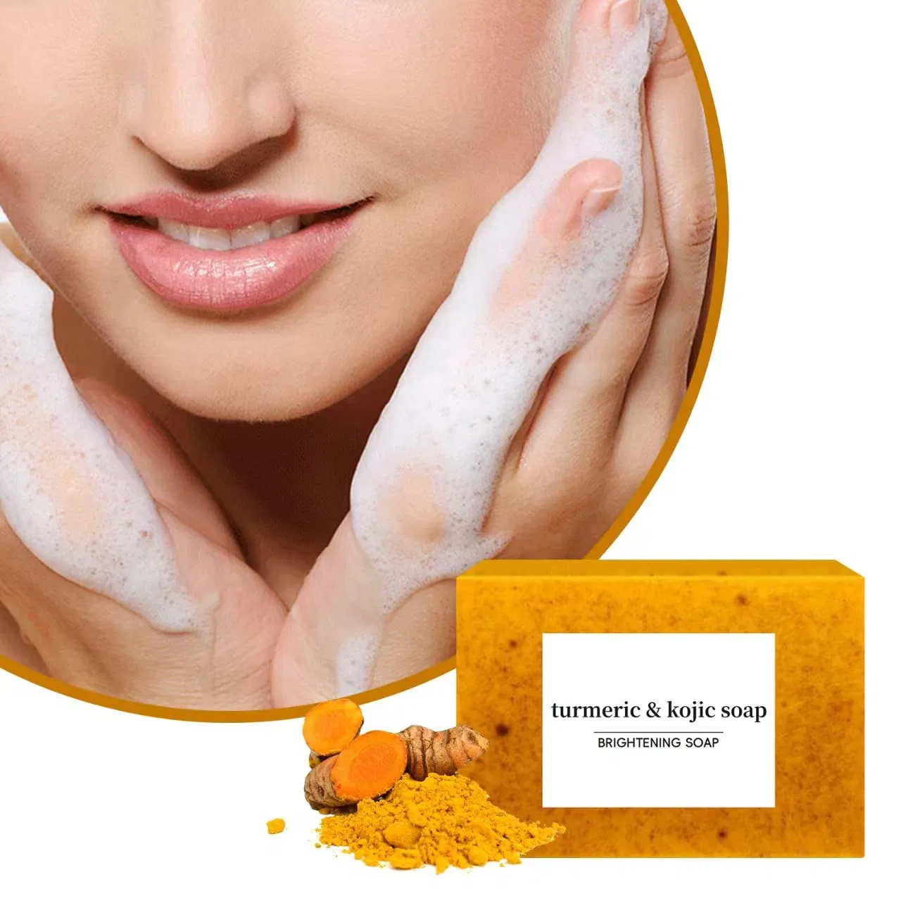 Мыло Turmeric & Kojic Soap Sgjwyc, 3 шт, 100 г, Lemon — фото 2