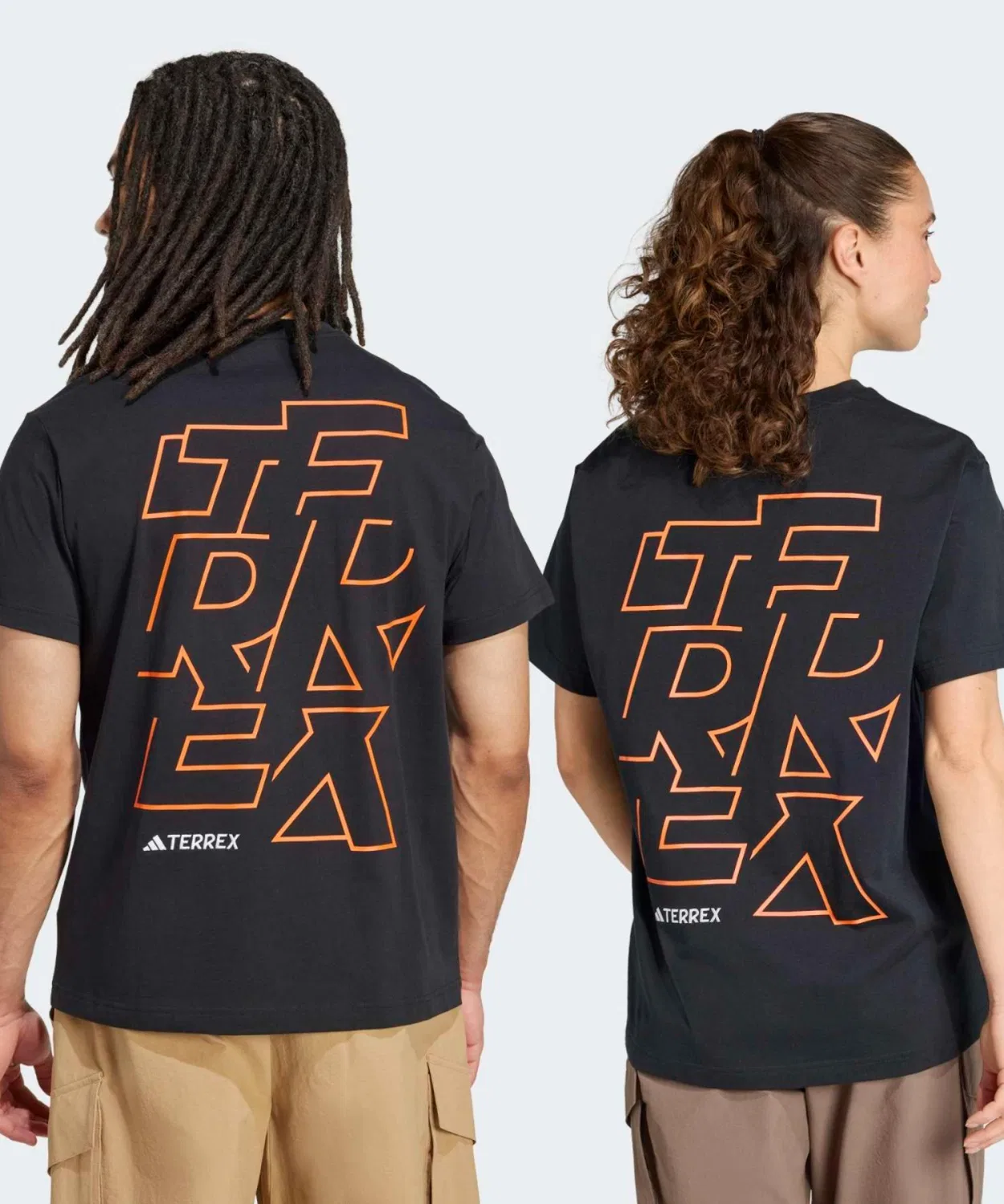 Мужская футболка с принтом Terrex Signature AOP Graphic Adidas, Black — фото 2
